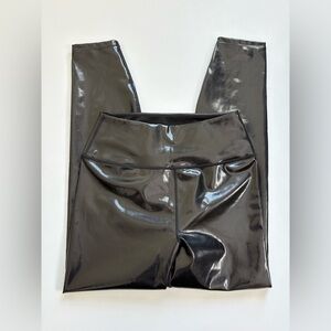 Carbon38 Shiny Black Pants